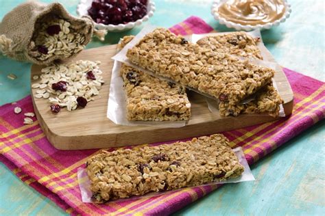 Barritas De Avena Con Mantequilla De Cacahuate