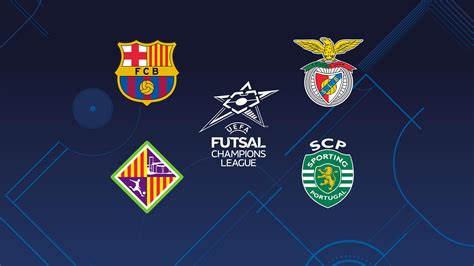 Le squadre delle finals di Futsal Champions League Barça Benfica