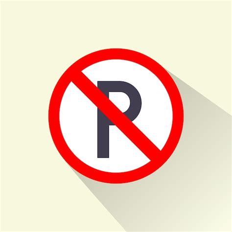 Premium Vector No Parking Sign Vector