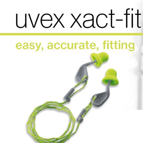 Uvex Xact Fit Bouchons D Oreille Avec Cordon Att Nuation D Cibels