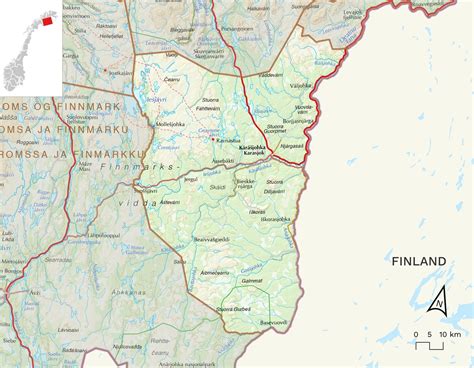 Karasjok Kommune I Finnmark Store Norske Leksikon