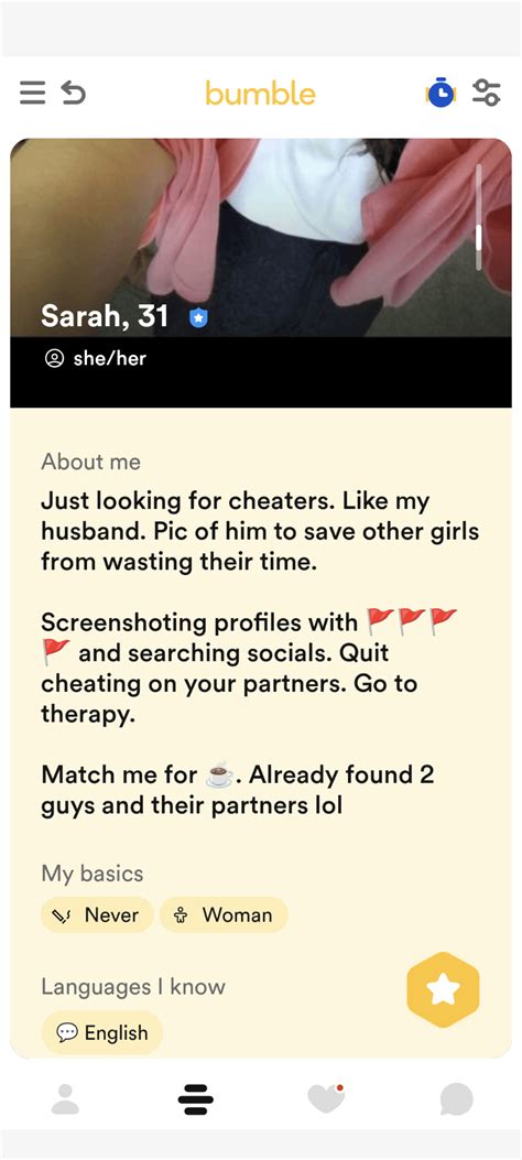 Sarah was not having it 😂 : r/Bumble