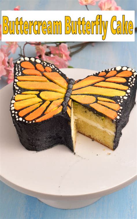 How To Make Buttercream Butterfly Cake Template Haniela S