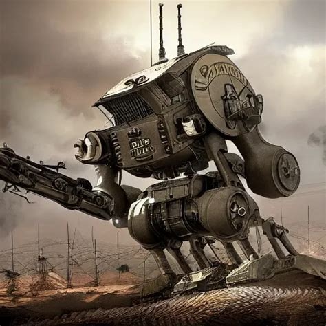 Photo Of The Mech Used By The Germans During Ww Stable Diffusion