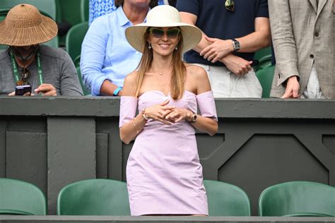 Novak Djokovic's Wife Jelena Pops in Pink Minidress at Wimbledon 2023