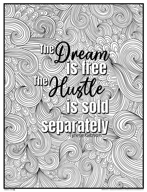 Hustle Sold Separately Giant Coloring Poster 46x60 Debbie Lynn