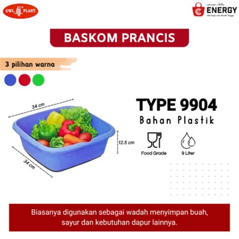 OWL PLAST BASKOM 9 LITER Energy Bali