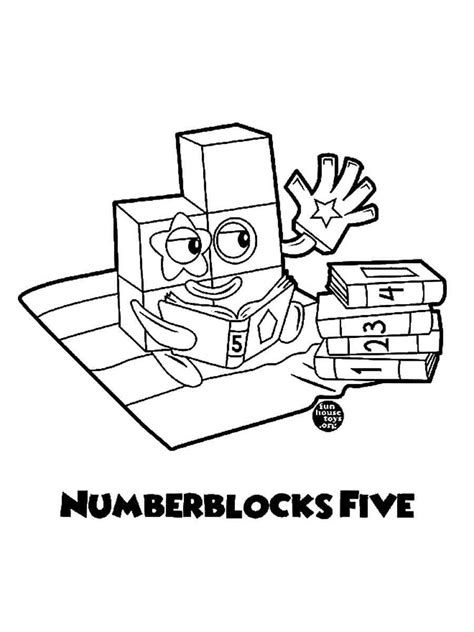 Numberblocks coloring pages