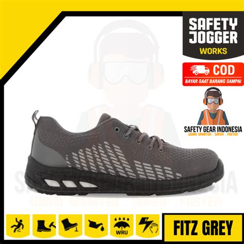 Sepatu Safety Jogger Fitz Grey Sepatu Pelindung Kerja Sepatu Safety