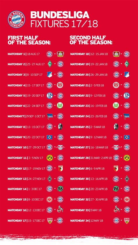 Bundesliga Fixtures / Watch Bundesliga On Fox Fc Bayern Munich - It ...