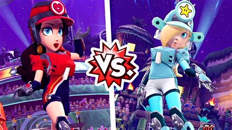 Mario Strikers Battle League Barrel Pauline Vs Bushido Rosalina Hard