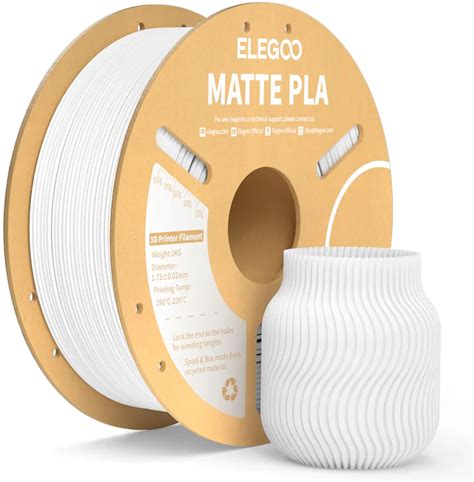 Elegoo PLA Matte White 3DJake Schweiz