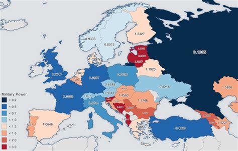 European Military Strength 2016 Vivid Maps