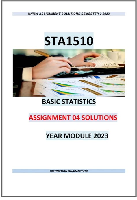 STA1510 ASSIGNMENT 04 MEMO YEAR MODULE 2023 StudyPass