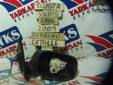 Espejo Derecho Toyota Yaris 2006 2013 Sin Luneta Cuotas sin interés