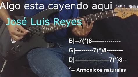 (TABS) Algo esta cayendo aqui - Jose Luis Reyes (cover 1ra guitarra electrica Tutorial) Chords ...