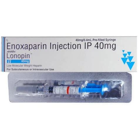 40mg Enoxaparin Injection Ip General Medicines At Best Price In Mumbai