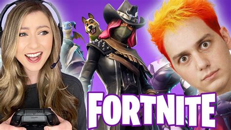 Fortnite W Lasercorn Katie Wilson Gameplay Livestream Youtube