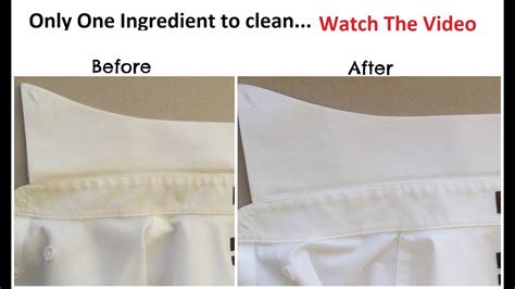 How To Remove Collar Stains And Clean Dirty Cuffs In 5 Minutes Youtube