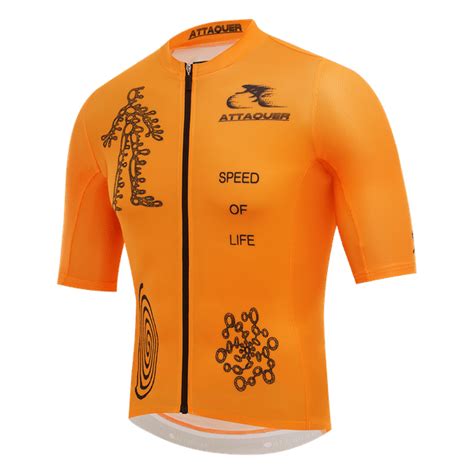 Attaquer Sol Team Jersey Orange 2wheel Nation Cycling Lifestyle Center