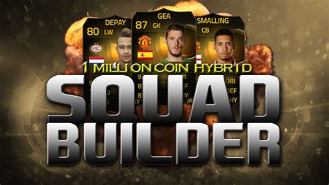 Fifa Ultimate Team Squad Builder Million Coins Hybrid Ft Sif De