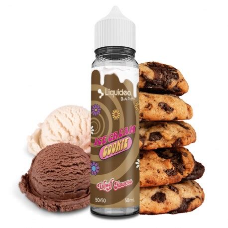 E Liquide Ice Cream Cookie 50ml Liquideo Wpuff Flavors