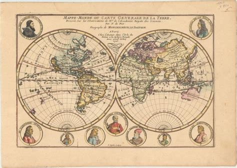 Old World Auctions Auction 170 Lot 22 Mappe Monde Ou Carte