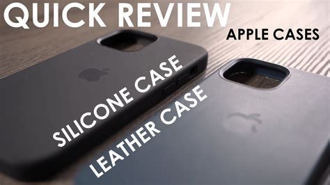 QUICK REVIEW SILICONE VS LEATHER CASE WITH MAGSAFE IPHONE 12 PRO