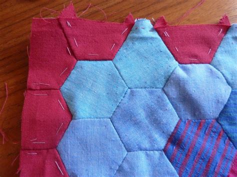 Nähanleitung für EPP methode Dresden Quilt Hexie Quilt Hexagon