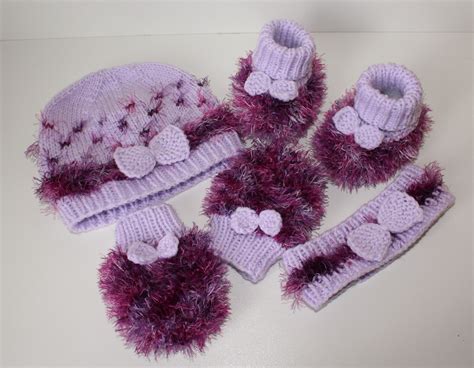 Baby Set Stricken M Tze Booties Handschuhe