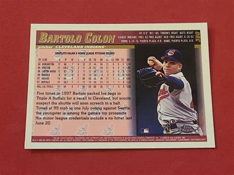 Bartolo Colon Topps Chrome Ebay