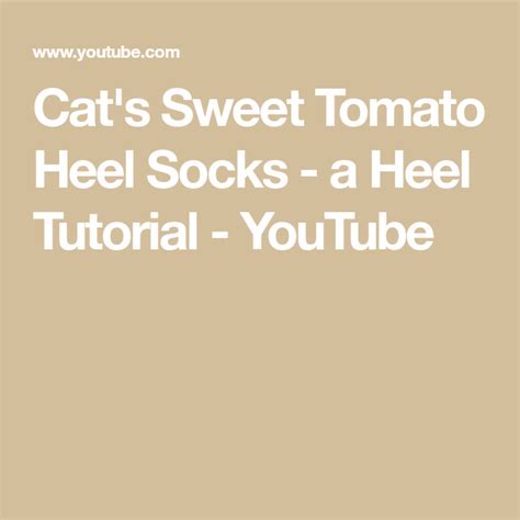 Youtube Cats Socks And Heels Sock Patterns Knit Or Crochet Knitting