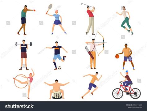 Multi Sport Vector Icon Set Easy Stock Vector Royalty Free 1465717235