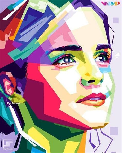 Emma Watson In Wpap Bysyarifkuroakai Pintopin Pop Art Portraits