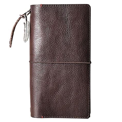 Fashion Leather Black Mens Travel Wallet Notebook Bifold Long Wallet P Iwalletsmen