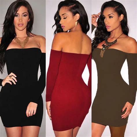 Novo Vestido Bodycon Feminino Para Mulheres Mini Vestido Tomara Que