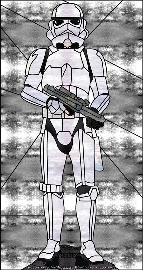 Stained Glass Pattern Stormtrooper Etsy