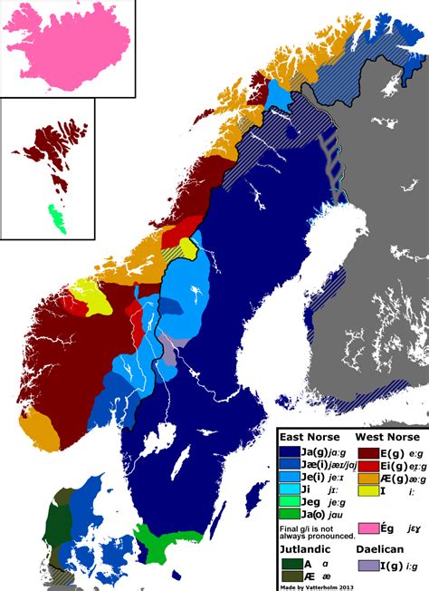 The personal pronoun "I" in Scandinavian dialects. [2134x2937] [x-post ...