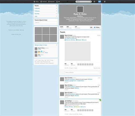 Editable Twitter Template