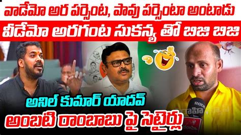 అనిల్ కుమార్ యాదవ్ అంబటి పై సెటైర్లు😂 Tdp Activist Satires On Anil