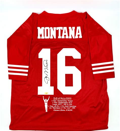 Joe Montana Autographed San Francisco 49ers Jersey