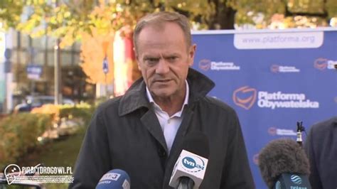 Donald Tusk stracił prawo jazdy Jechał 107 km h w terenie zabudowanym