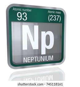 Neptunium Symbol Square Shape Metallic Border Stock Illustration 745118161 | Shutterstock