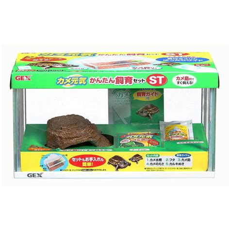 Gex ジェックス カメ元気かんたん飼育セットst Sinnni8151 4972547029362 Mom2107 へるしー