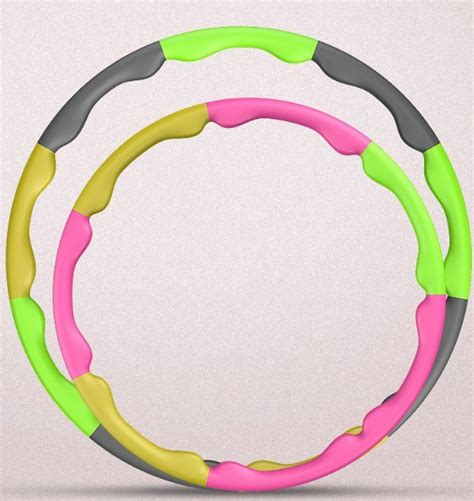 Detachable And Size Adjustable Design Hula Loop Fitness Hoops And