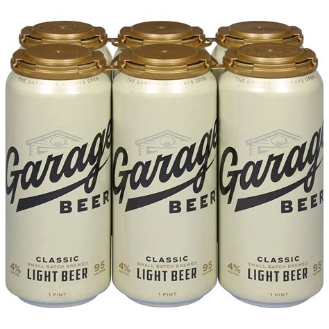 Garage Beer Classic Light Beer Cans 6 pk - Shop Beer at H-E-B
