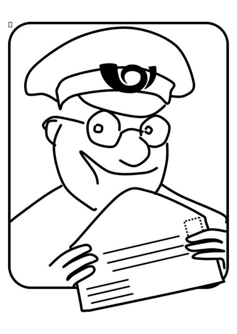 Coloring Page Postman Free Printables Img 22725