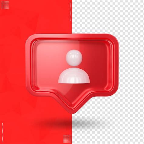 Premium Psd Instagram Icon Front Follower In 3d Rendering