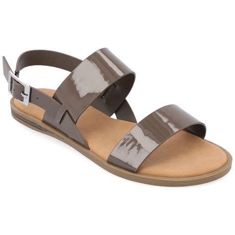 Journee Collection Womens Lavine Multi Strap Flat Sandals