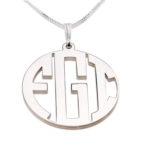 3 Letter Monogram Necklace Iucn Water